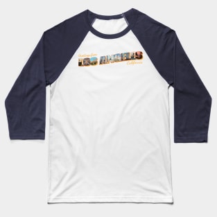 Greetings from Los Angeles in California Vintage style retro souvenir Baseball T-Shirt